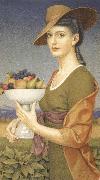 Joseph E.Southall A Dish of Fruit oil painting reproduction